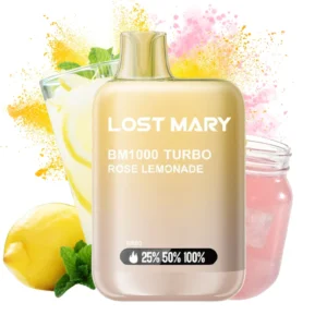 Lost Mary BM1000 Pod Desechable 1000 Caladas sabor Rose Lemonade 20mg