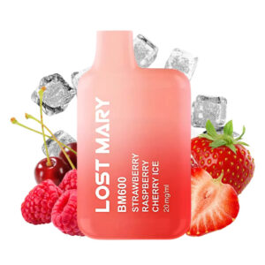 Lost Mary BM600 Fresa Frambuesa Cereza Hielo 20mg sabor Strawberry Raspberry Cherry Ice 20mg