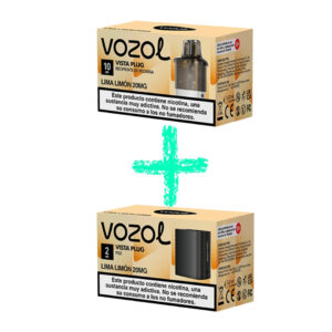 Cápsula Vozol Vista Plug Lima Limón (Lemon Lime) 10000 Puffs sabor Lima Limon 20mg