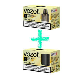 Cápsula Vozol Vista Plug Piña Limón (Pineapple Lemon) 10000 Puffs sabor Piña Limon 20mg