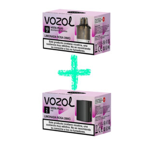 Cápsula Vozol Vista Plug (Pink Lemonade) 10000 Puffs sabor Limonada Rosa 20mg