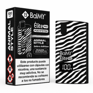 Dispositivo Balmy Elite Pro (Animal Print) sabor Zebra 0mg