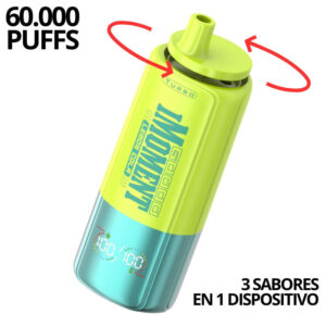iMoment Turbo 60.000 caladas Triple Melón, Limón Cola y Arándanos 0mg