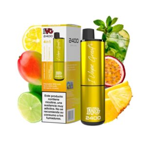 Pod Desechable IVG 2400 4 in 1 Edición Amarilla (Yellow Edition) 20mg sabor 4 En 1 Yellow 20mg