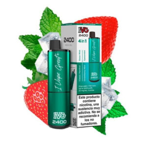 Pod Desechable IVG 2400 4 in 1 Edición Menta (Mint Edition) 20mg sabor 4 En 1 Mint 20mg