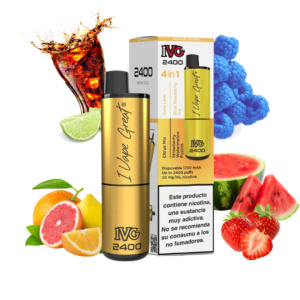 Pod Desechable IVG 2400 4 in 1 Edición Verano (Summer Edition) 20mg sabor 4 En 1 Summer 20mg