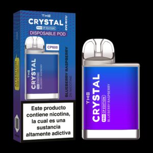 The Crystal CP600 Pro Arándano Frambuesa 20mg sabor Blueberry Raspberry 20mg