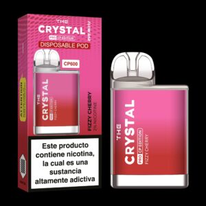 The Crystal CP600 Pro Cereza Efervescente 20mg sabor Fizzy Cherry 20mg