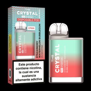 The Crystal CP600 Pro Chicle Fresa Sandía 20mg sabor Strawberry Watermelon Bubblegum 20mg