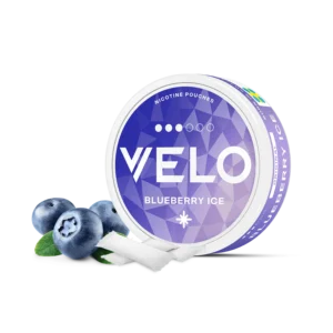 Lata de bolsitas de nicotina Velo Slim Blueberry Ice 8mg