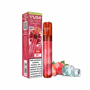 Vuse Go 1000 Pen Fresa Hielo 20mg sabor Strawberry Ice 20mg