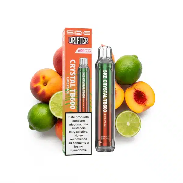 SKE x Drifter Crystal TB600 – Lima Melocotón (Lime & Peach) 20mg