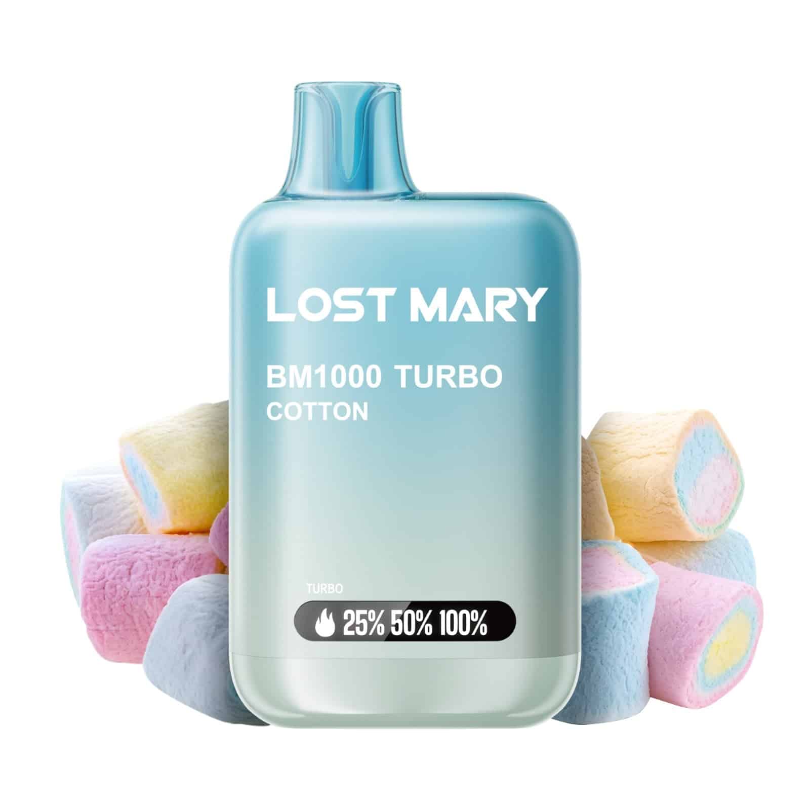 Lost Mary BM1000 Turbo Algodón de Azúcar Cotton 20mg pod desechable