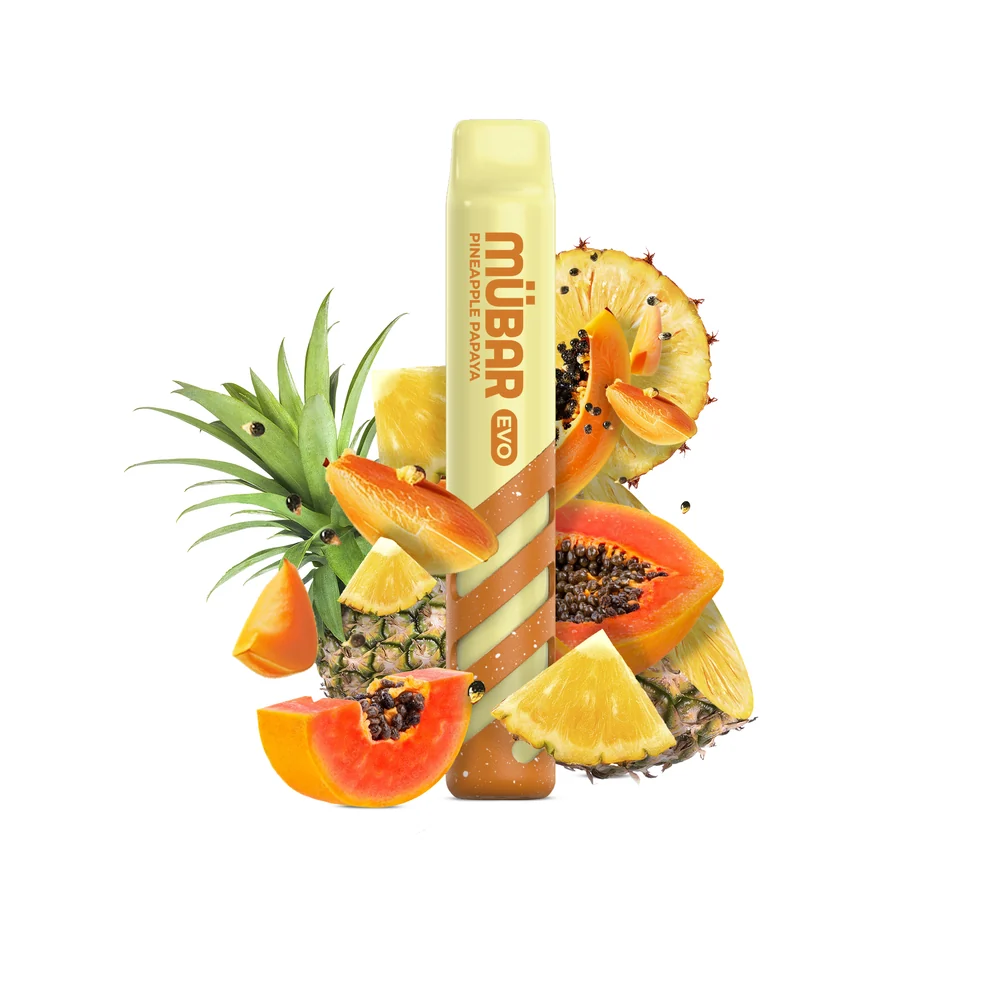 Mübar Evo 800 Piña Papaya 20mg - vaper desechable