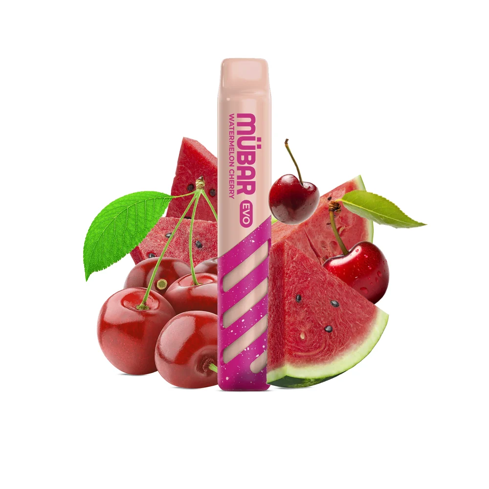 Mübar Evo 800 Sandía Cereza 20mg - vaper desechable