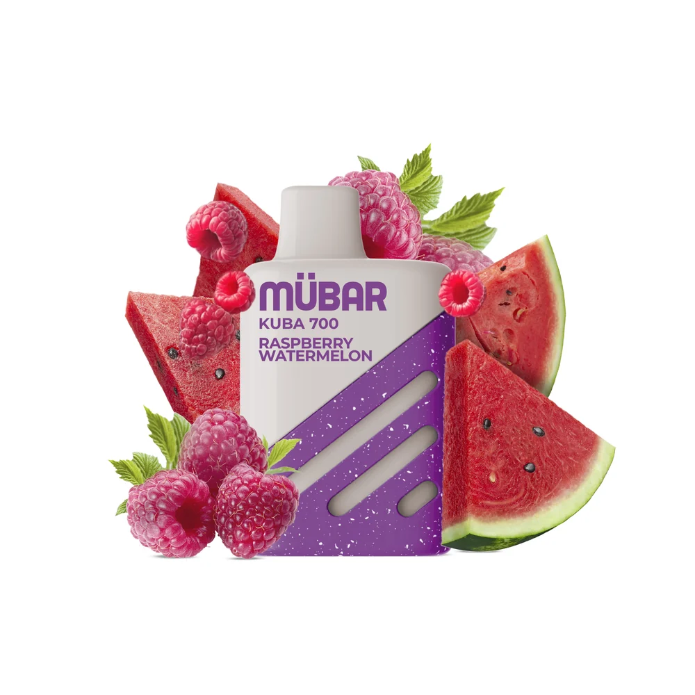 Mübar Kuba 700 Frambuesa Sandía 0mg - vaper desechable sin nicotina