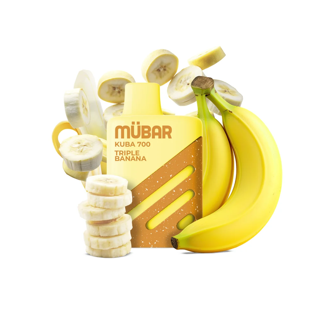 Mübar Kuba 700 Triple Plátano 20mg - vaper desechable
