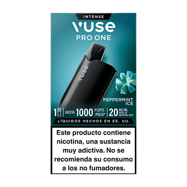 Vuse Pro One Box Menta Ice 20mg vista frontal