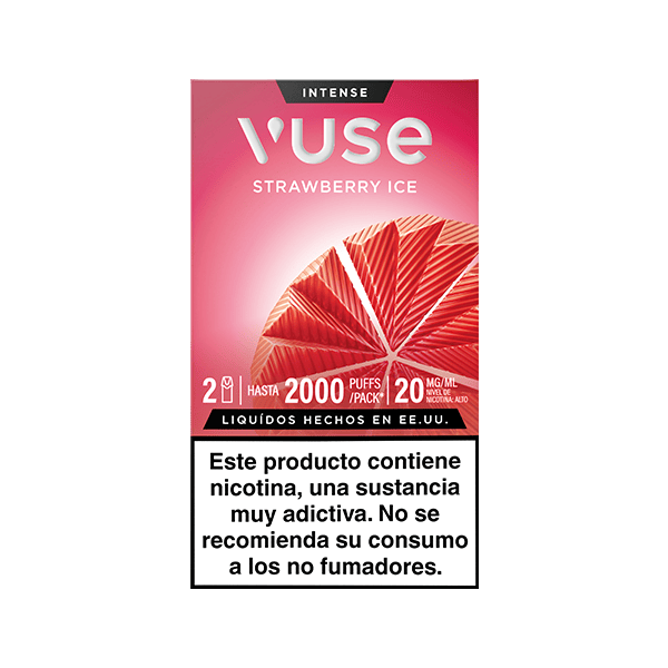 Vuse Pods Fresa Ice 20mg vista frontal