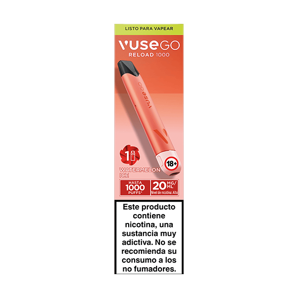 Vuse Go Reload 1000 Sandía Ice 20mg vista frontal