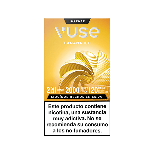 Vuse Pods Banana Ice 20mg vista frontal