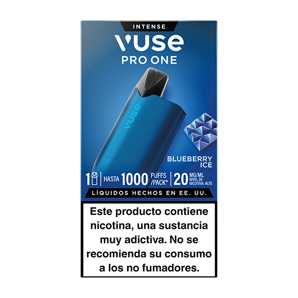 Vuse Pro One Box Arándano Ice 20mg vista frontal