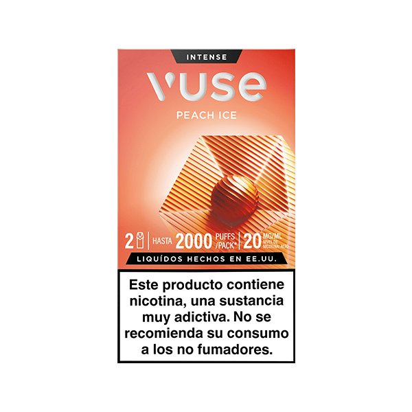 Vuse Pods Melocotón Ice 20mg vista frontal