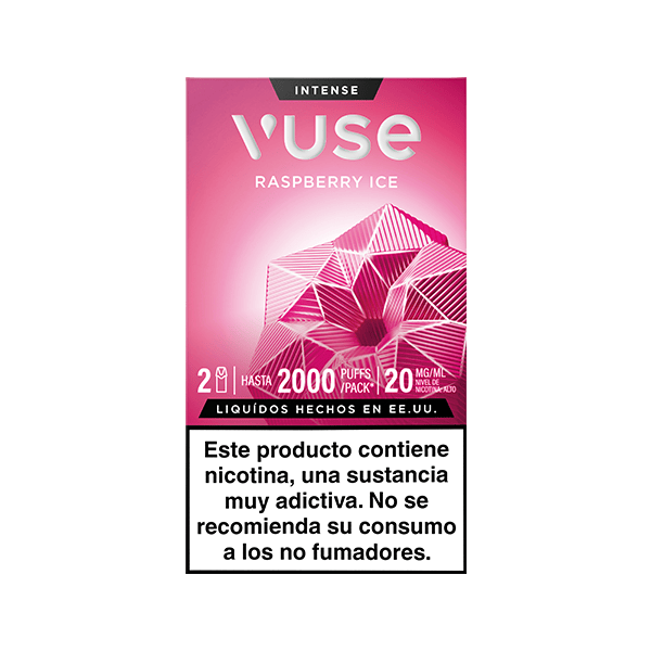 Vuse Pods Frambuesa Ice 20mg vista frontal
