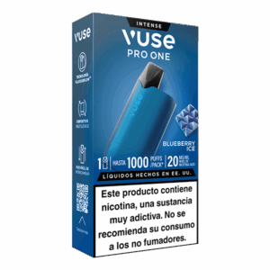 Vuse Pro One Box Arándano Ice 20mg lateral izquierdo