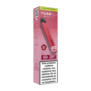 Vuse Go Reload 1000 Fresa Ice 20mg lateral izquierdo