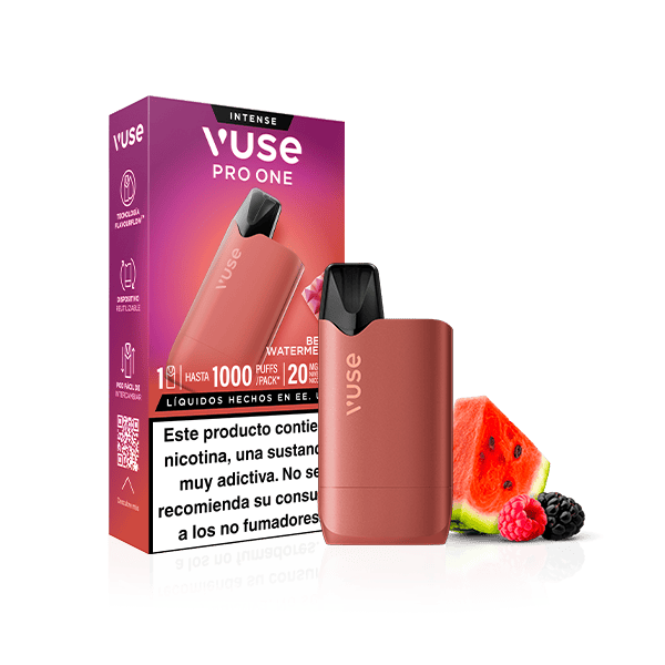 Vuse Pro One Box Frutos Rojos y Sandía 20mg - kit vaper recargable con dispositivo y pod incluido