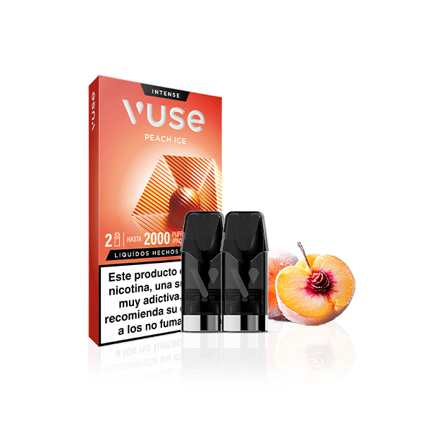 Vuse Pods Melocotón Ice 20mg - pack 2 recargas para Vuse Pro y Go Reload