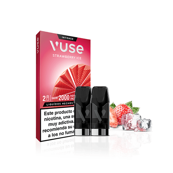Vuse Pods Fresa Ice 20mg - pack 2 recargas para Vuse Pro y Go Reload
