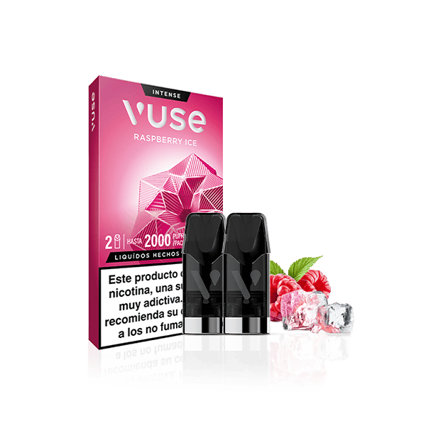 Vuse Pods Frambuesa Ice 20mg - pack 2 recargas para Vuse Pro y Go Reload