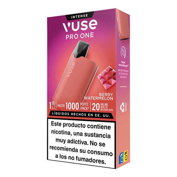 Vuse Pro One Box Frutos Rojos y Sandía 20mg lateral derecho