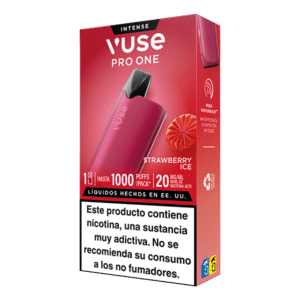 Vuse Pro One Box Fresa Ice 20mg lateral derecho