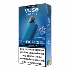 Vuse Pro One Box Arándano Ice 20mg lateral derecho