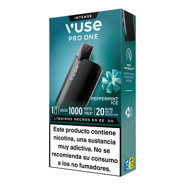 Vuse Pro One Box Menta Ice 20mg lateral derecho