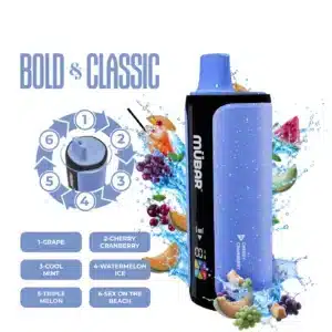 MUBAR 6EN1 240K Bold & Classic 0mg pod recargable 6 sabores