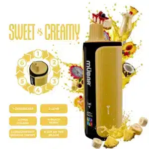 MUBAR 6EN1 240K Sweet & Creamy 0mg pod recargable 6 sabores