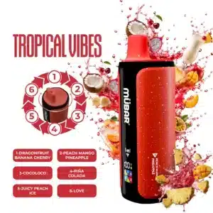 MUBAR 6EN1 240K Tropical Vibes 0mg pod recargable 6 sabores