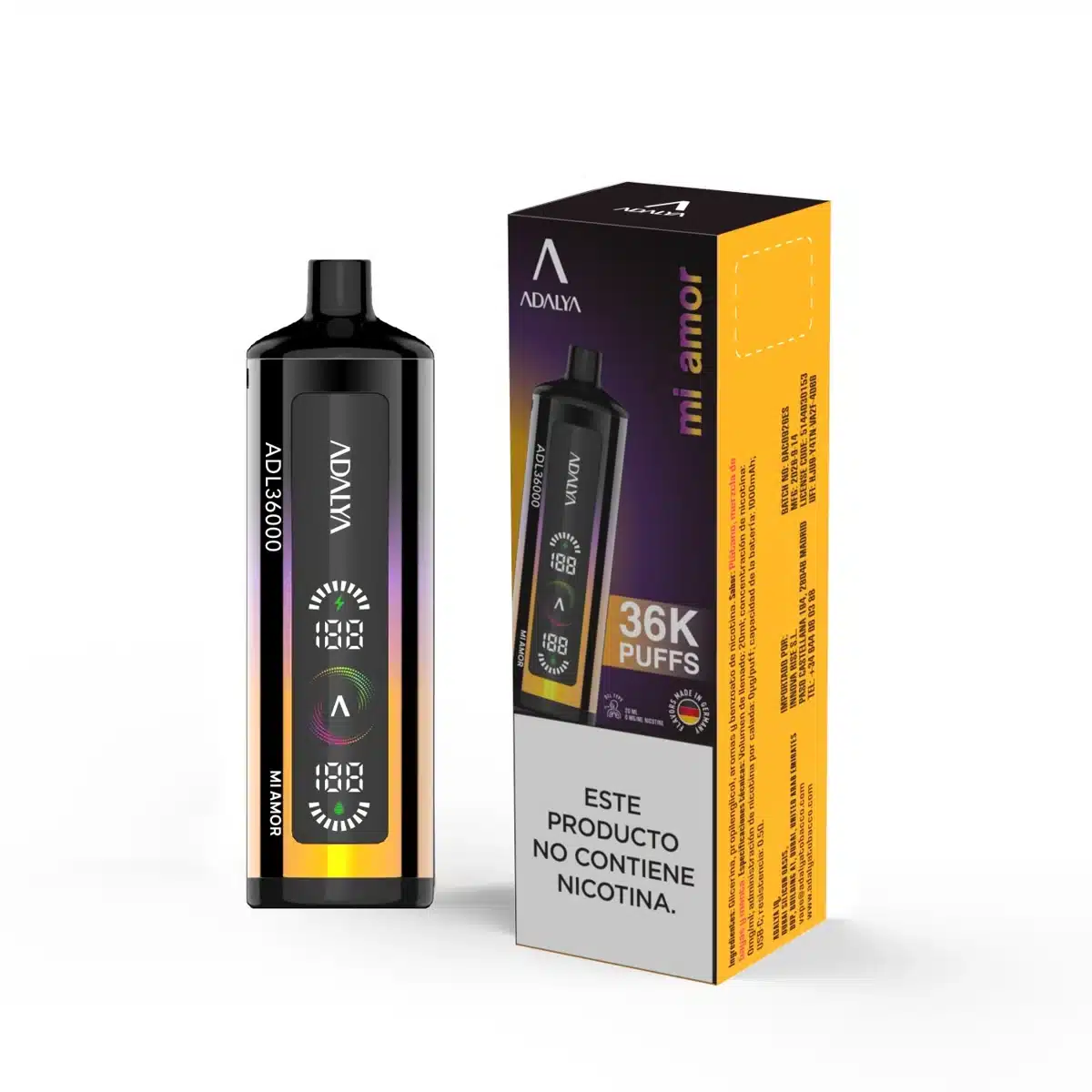 ADALYA ADL36000 Mi Amor 36K puffs 0mg vaper desechable sin nicotina